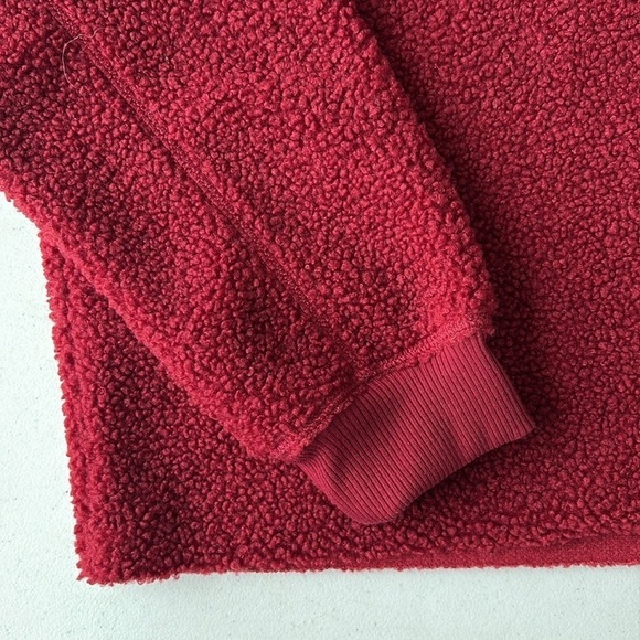 American Eagle Cropped Sherpa Sweatshirt SMALL NEW! - Picture 3 of 5